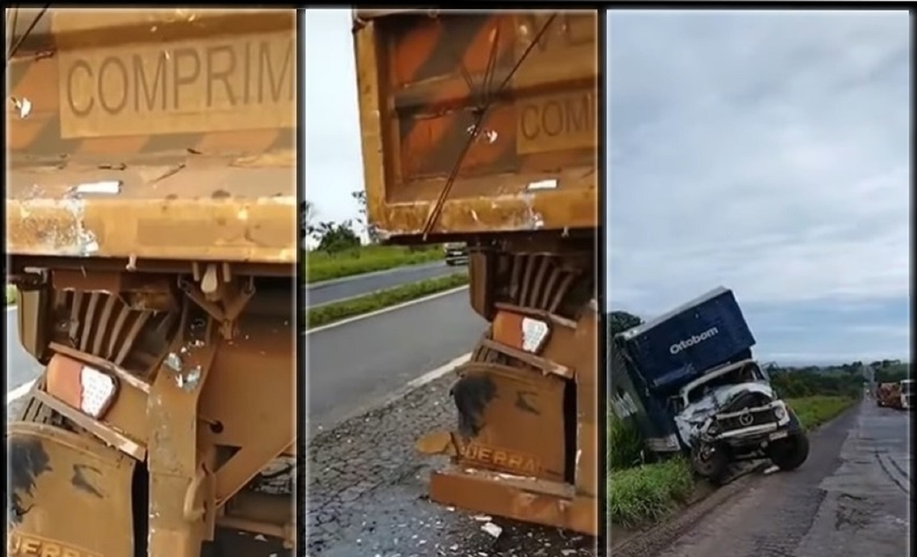 Caminhoneiro N O Ver Carreta Parada Em Rodovia E Bate Na Traseira