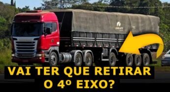 Caminhoneiros terão que tirar 4º eixo da carreta entendam