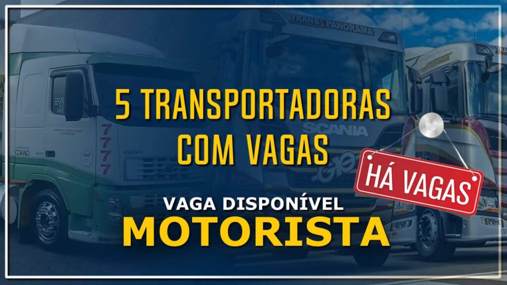 5 transportadora com vagas para motorista