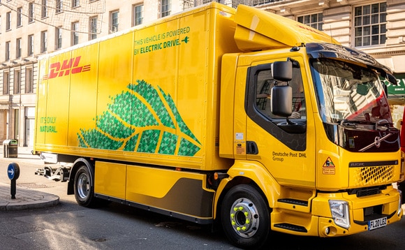DHL inicia as operações de caminhões elétrico Volvo de 16 toneladas