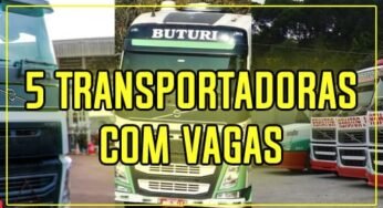 5 Transportadoras com vagas para motoristas