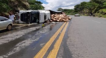 Caminhoneiro evita tragédia após perder freio em serra