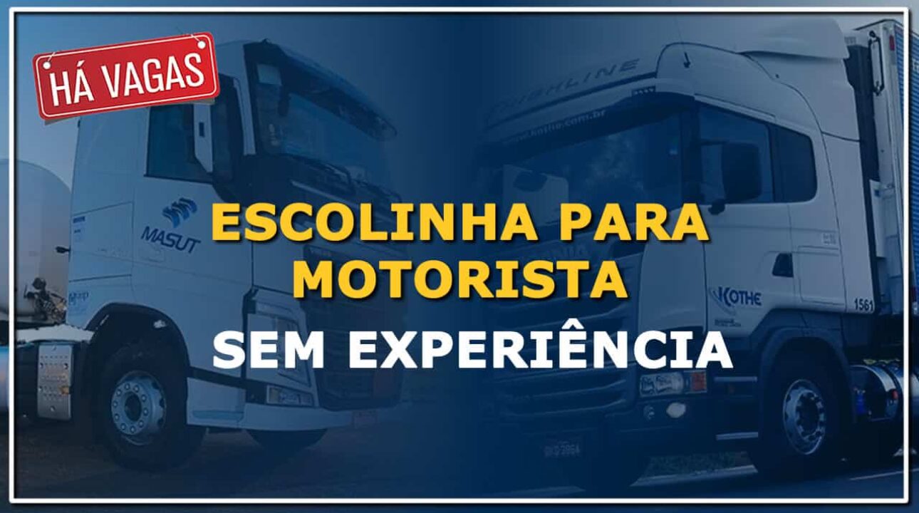 Transportadoras que oferecem escolinhas para motorista sem experiência.