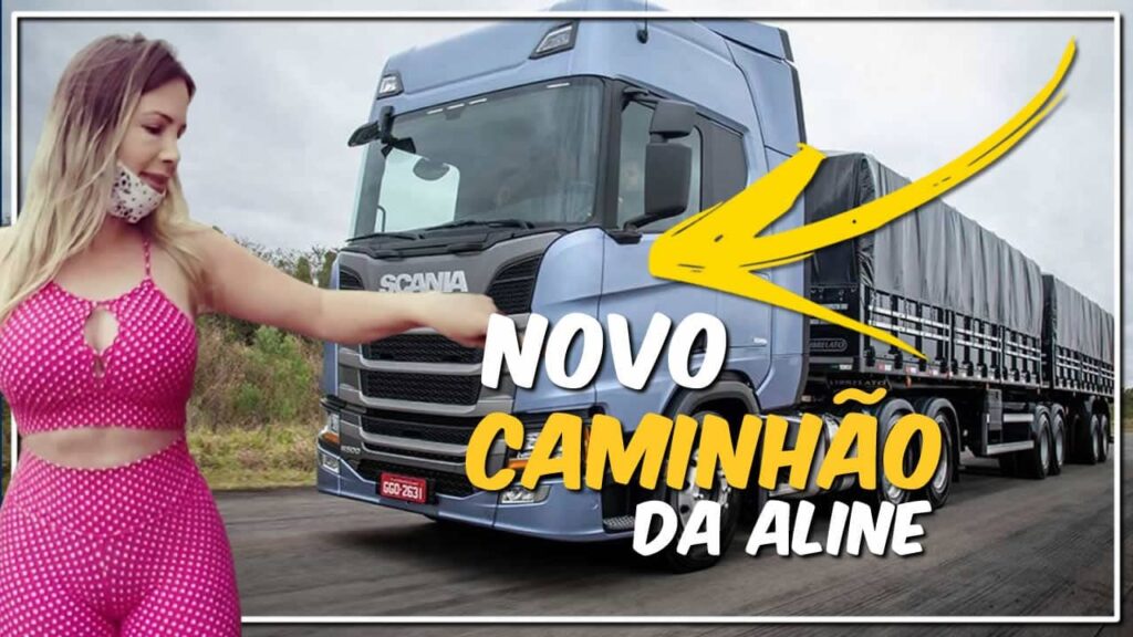 Aline Fucther comprou uma Scania R 450 seminovo