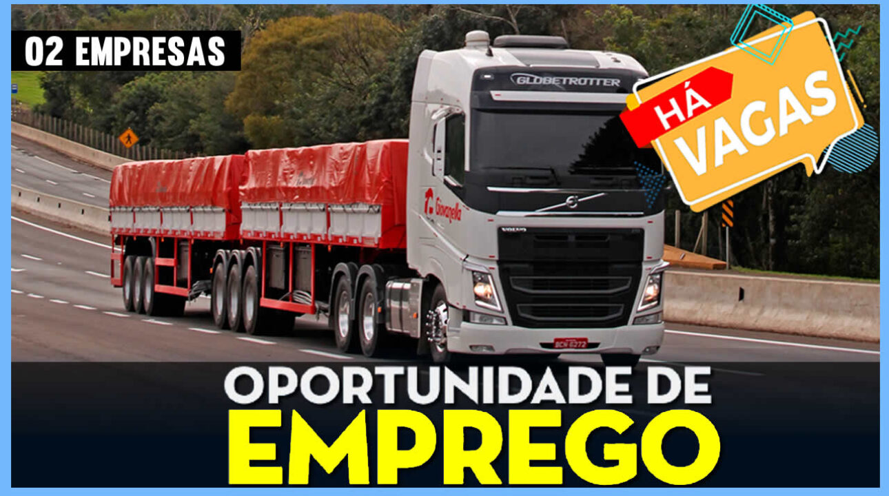 2 Transportadoras contratando motorista