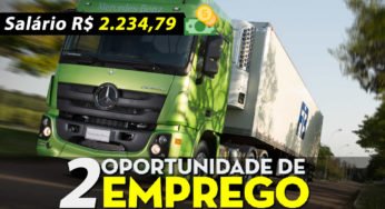 2 Transportadoras com vagas para motorista