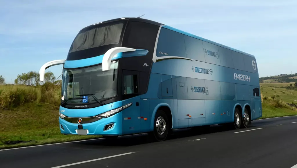 Transportador que fizer o plano de assinatura da Volvo, receberá um ônibus novo completo sem ter que comprá-lo!