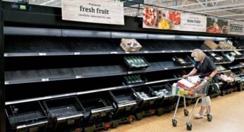 Começa a faltar comida nos mercados ingleses por falta de caminhoneiros