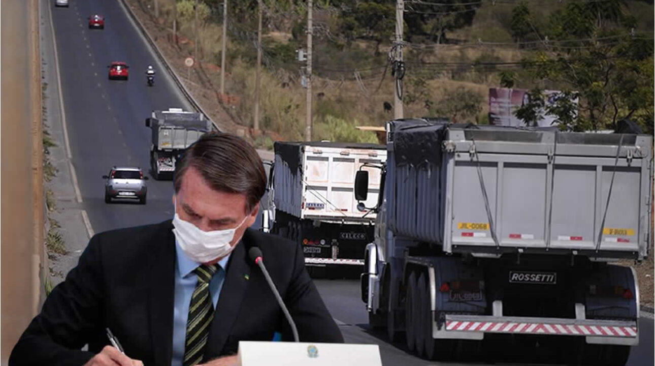 Para agradar os caminhoneiros, Bolsonaro altera política de frete