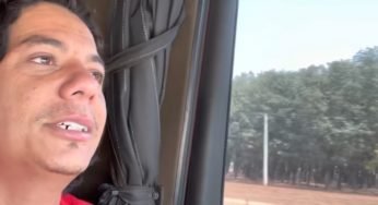 Cabelo Batateiro atola seu caminhão tentando fugir da polícia