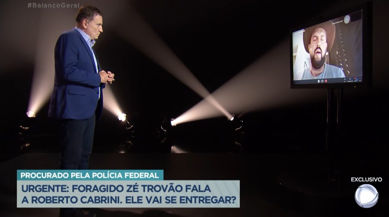 Zé Trovão concede entrevista ao Jornalista Roberto Cabrini