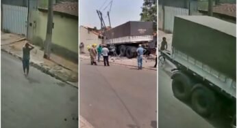 Carreta se desprende em descida e caminhoneiro entra em pânico