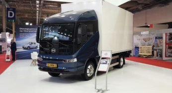 Montadora BYD apresenta caminhão elétrico ETM6 em feira internacional