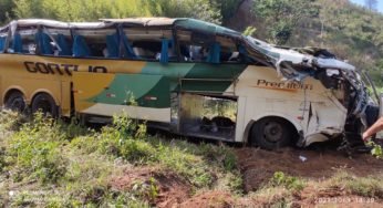 Ônibus que causou acidente fatal com quatro mortes na BR-116, tem 5 multas de excesso de velocidade