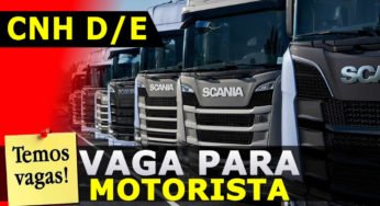 5 Transportadoras com vagas para motorista