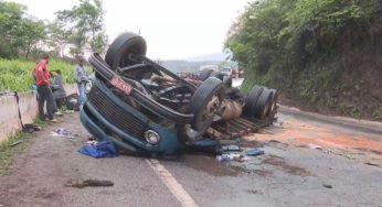 Motorista suspeito de roubar caminhão em Belo Horizonte perde a direção e morre no acidente