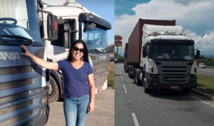 Caminhoneira transporta 47 toneladas segue ensinamento do pai QRA João Pó
