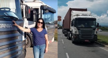 Caminhoneira transporta 47 toneladas segue ensinamento do pai QRA João Pó