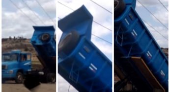 Caminhoneiro morre após caçamba atingir fio de alta tensão em Itiquira (MT)