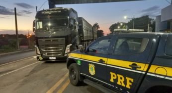 PRF flagra caminhão trafegando com excesso de 23 toneladas