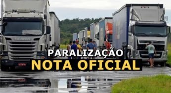 Transportadoras e autônomos divulgam nota oficial sobre greve que dura 5 dias
