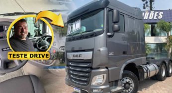 O caminhoneiro e youtuber Jair faz test drive em um caminhão DAF – XF 0KM e fica impressionado