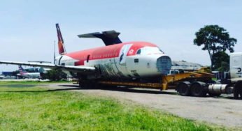 Entenda porque avião estar sendo transportado em caminhão