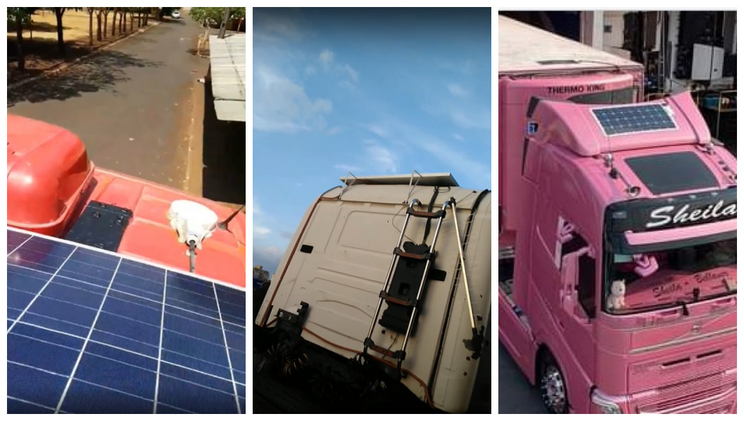 Quais são os benefícios ao utilizar placa solar em caminhão