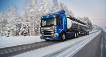 Scania terá caminhão elétrico com capacidade de 64 toneladas durante a neve