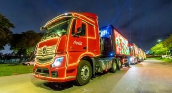 Vídeo mostra a Caravana de Natal da Coca Cola passando pela Cidade do RJ