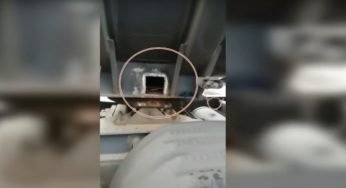 Para checar existência de droga, PRF de Seabra corta parte do chassi de carreta tanque e não encontra nada, conforme vídeo