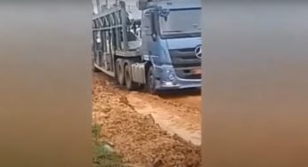 Muitos atoleiros e filas de carretas no Piauí e Mato Grosso