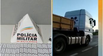 Caminhoneiro é preso com 943 comprimidos de “rebite” em Curvelo-MG