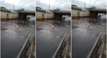 Em Fortaleza as fortes chuvas alagam um túnel e motoristas perdem placas e calotas de veículos ao tentarem atravessar
