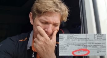 Caminhoneiro denuncia multa de 240 km/h com caminhão carregado
