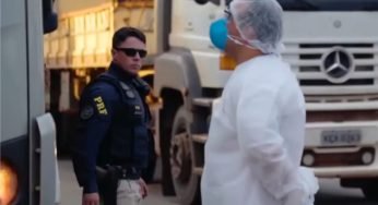 PRF publica vídeo mostrando parceira que tem com o caminhoneiro