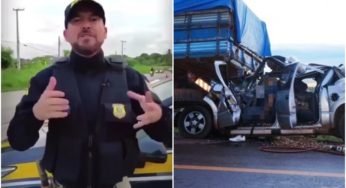 PRF alerta quais são os riscos de um caminhão arqueado