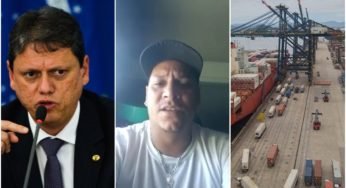 Vídeo de um caminhoneiro cobra fiscalização nos portos “promessa do ministro não foi concretizada até hoje”