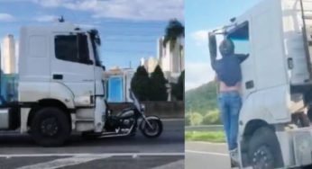 Motorista de caminhão que arrastou moto por 32 km na BR-101 vai a júri popular