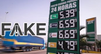 É FAKE que o programa do governo vende diesel e gasolina a R$ 2,80