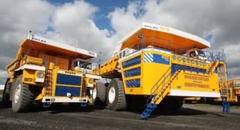 O maior caminhão do mundo o Belaz 75710 é produzido pela Rússia