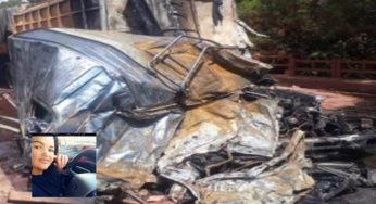 Caminhoneiro Rosa Cristina morre em um grave acidente na BR-452