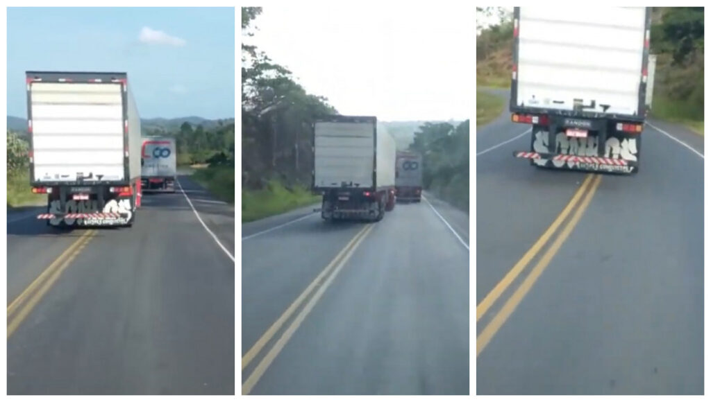 Imprudência de motorista na serra quase provoca colisão