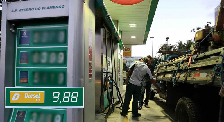 Posto de combustível está comercializando o Diesel a R$9,88