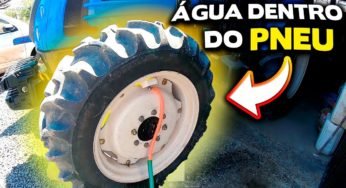 Porque é colocado água nos pneus dos tratores agrícolas?