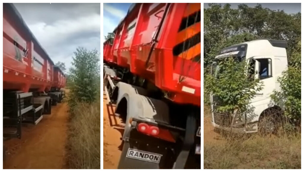 Caminhoneiro rendido em posto de combustível tem todos pneus roubado e R$ 300,00 reais