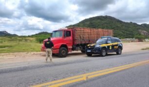 Caminhoneiro tem carga de 9 mil tijolo e caminhão apreendido pela PRF