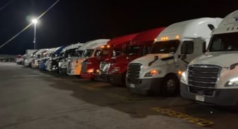 Caminhoneiros dos Estados Unidos não desligam motor nem para dormir
