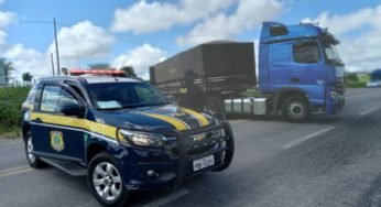 PRF apreende carretas com 48 toneladas de excesso de peso na BR-423