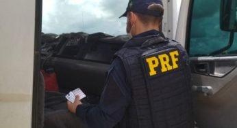 Polícia Rodoviária Federal autua motorista com 26 comprimido de rebite
